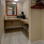 Vanity w/Microwave & Fridge