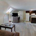 Orleans MA Motel Rooms Living Room Toward Kitchen